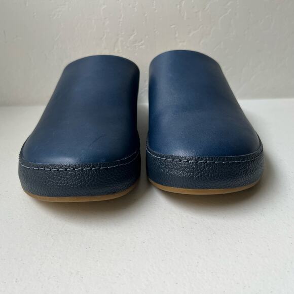 Olukai Hamani Leather Mules Men\'s Size 9 Blue Slip-On Comfort Minimalist NEW main image 7